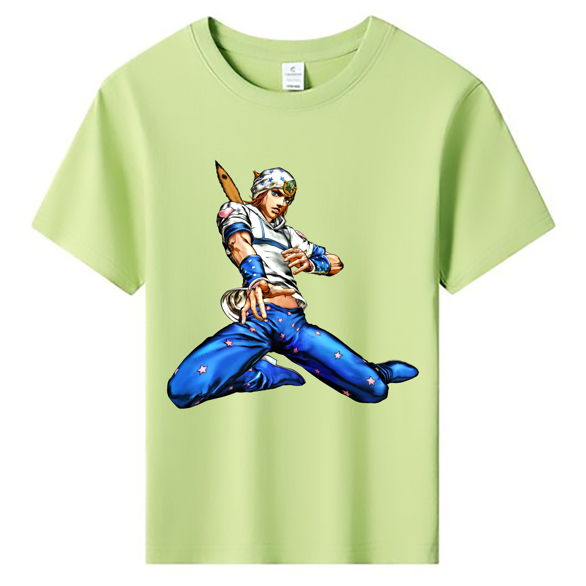 （画像用） ジョジョの奇妙な冒険 ジョナサン?ジョースター JoJo's Bizarre Adventure Jonathan Joestar 綿100％キッズTシャツ（フロントプリント）